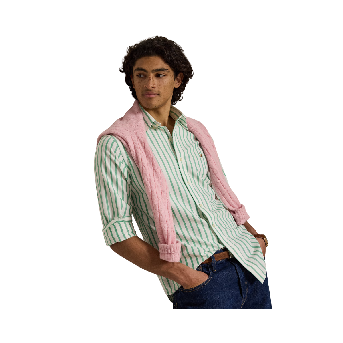 Woven Sport Shirt - 002 Summer Emerald White