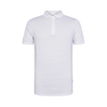Linen polo - Bright White