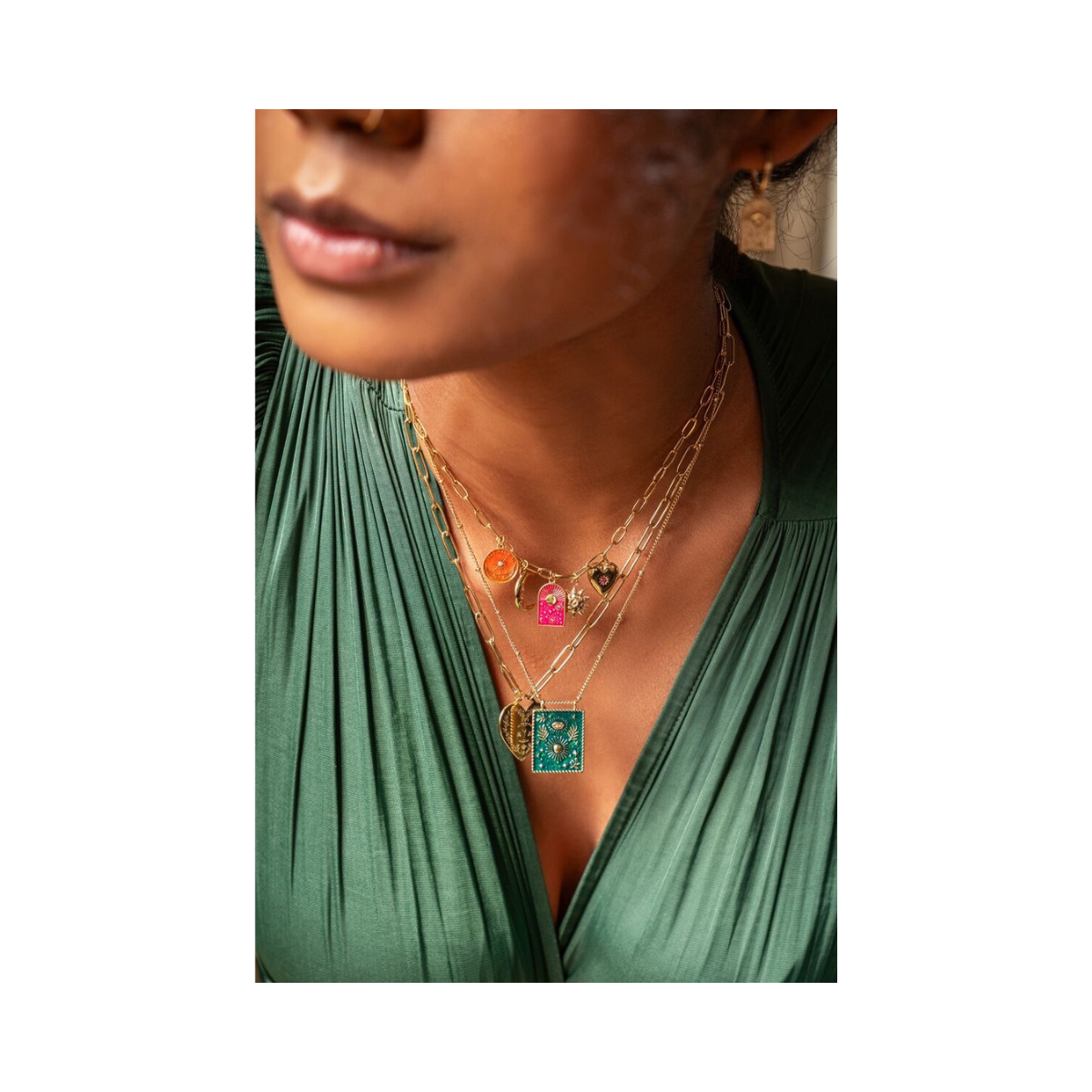 Necklace Multi Charms - 1200 Gold