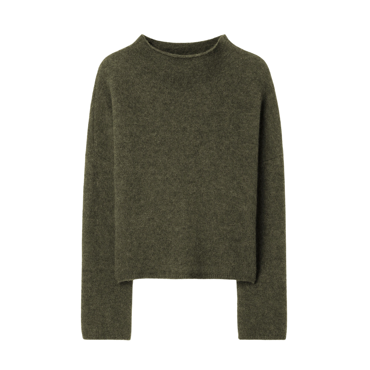 Mika Yak Funnelneck Sweater - Laurel Green