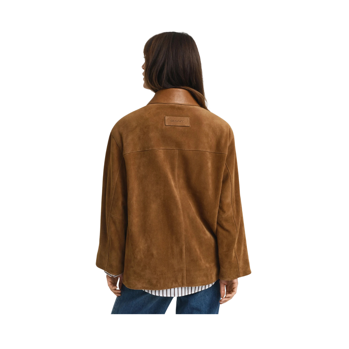 Suede Barn Jacket - Cognac