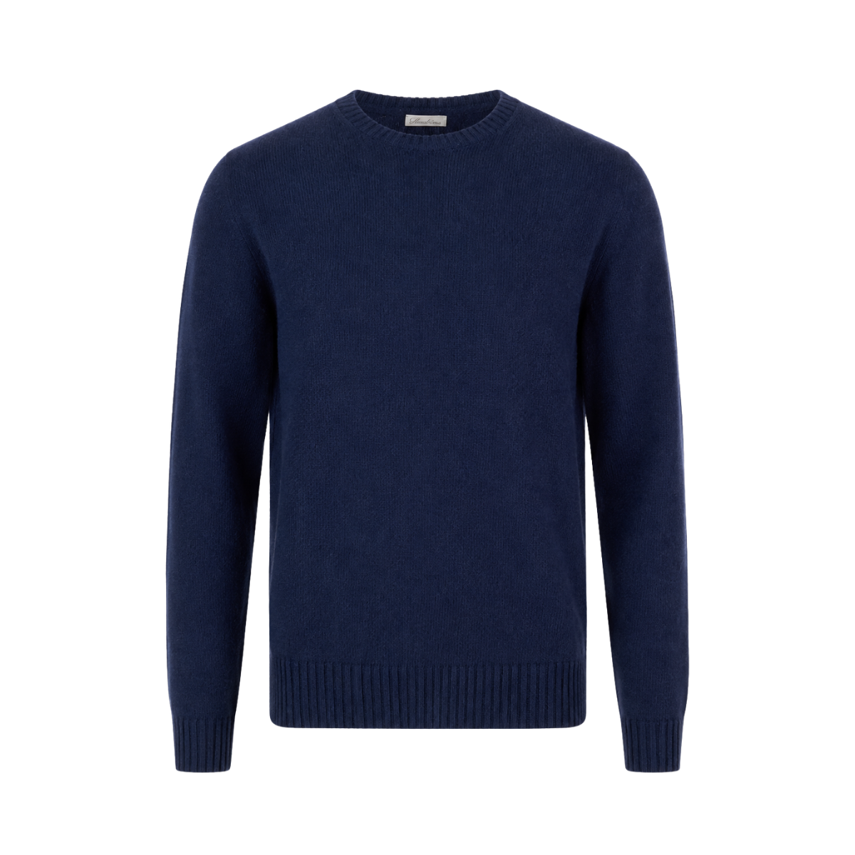 Pullover Knitted Crew Neck - Dark Blue
