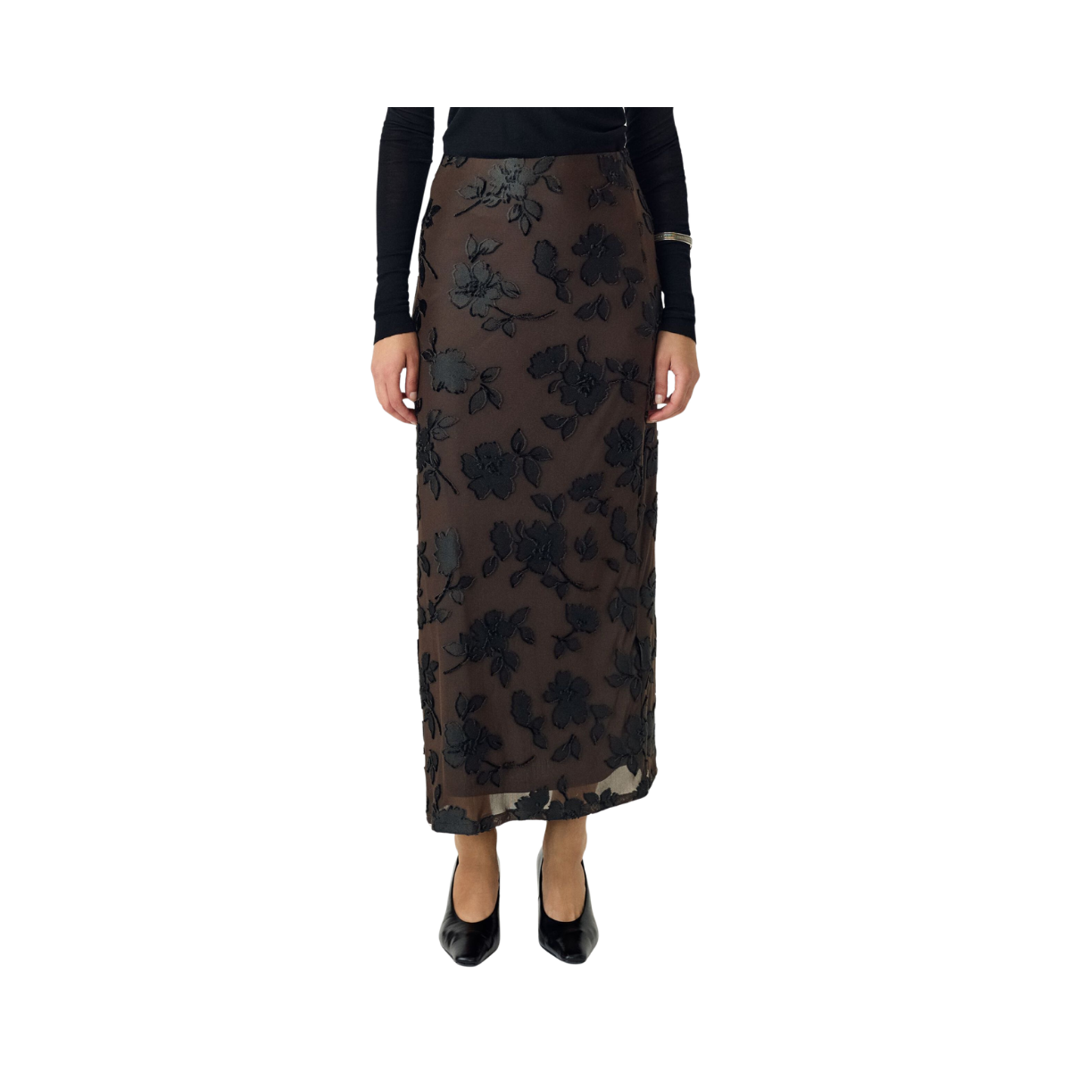 YASMarena Ankle Skirt - Coffee Bean