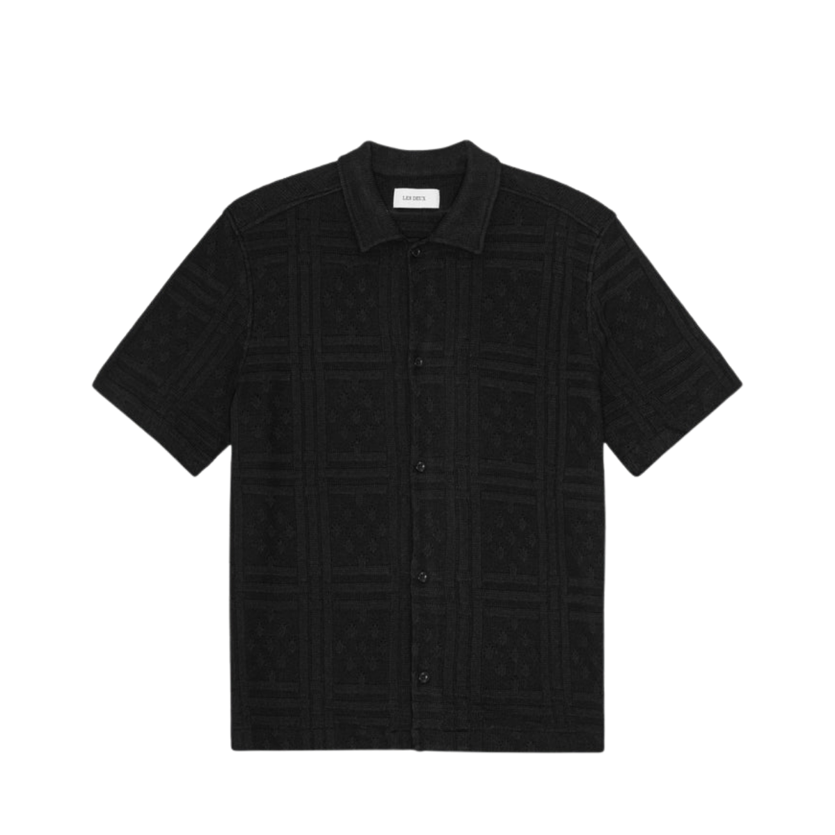 Hector Pointelle SS Shirt - Black