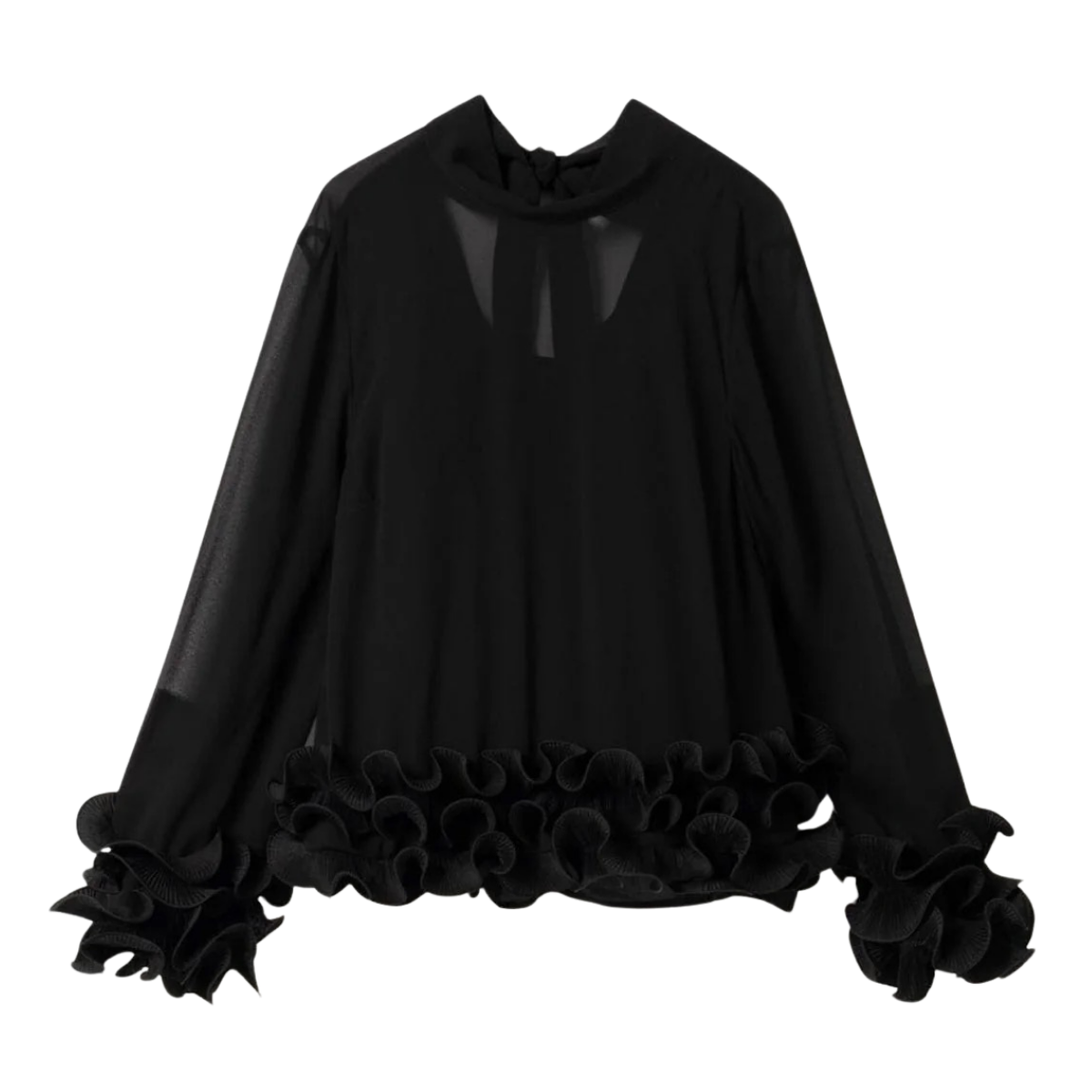 N-Latanietta Blouse - Black