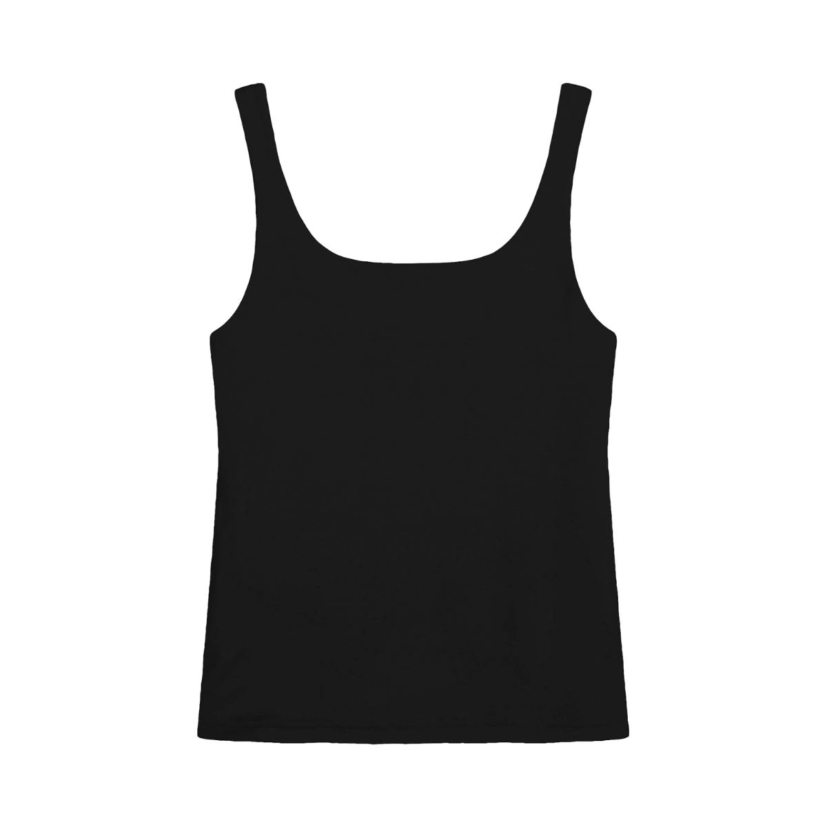 Tank Scoop Back - Black