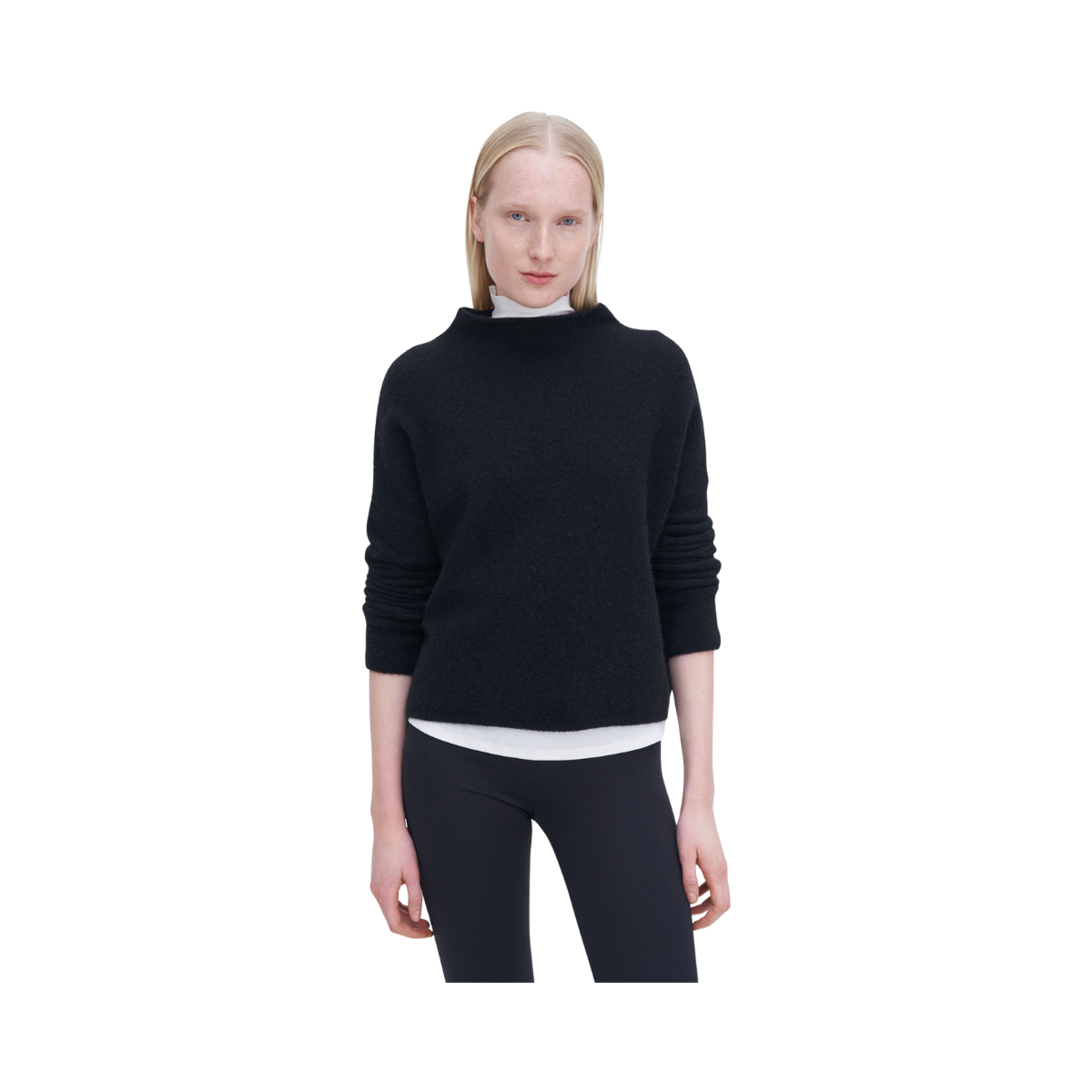 Mika Yak Funnelneck Sweater - 1433 Black