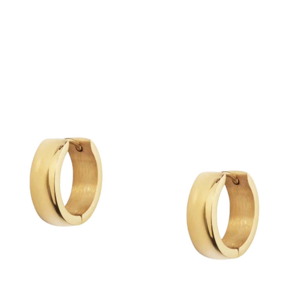 Chunky Gold Hoops Medium - Gold