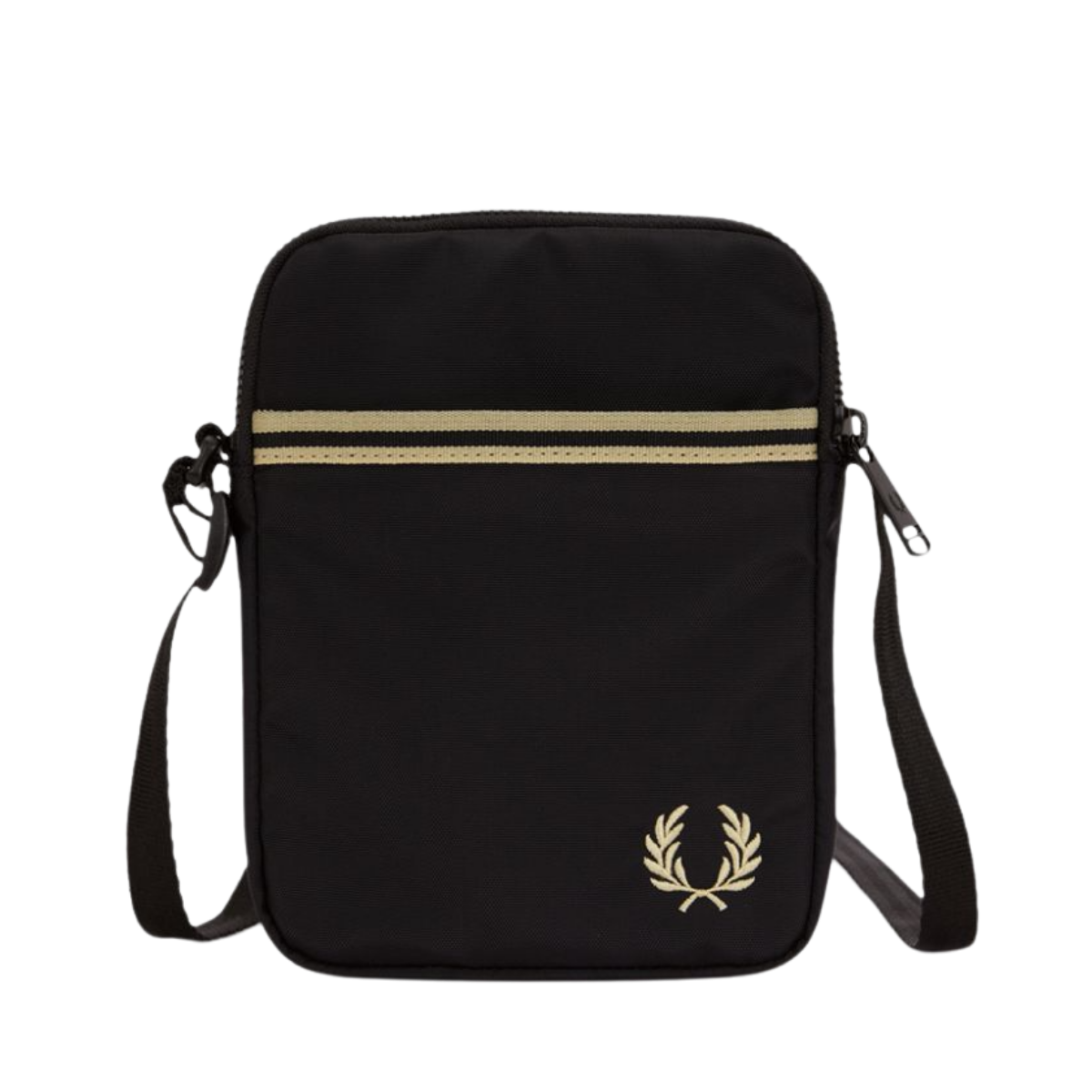 Tipped Tape Small Side Bag - Black