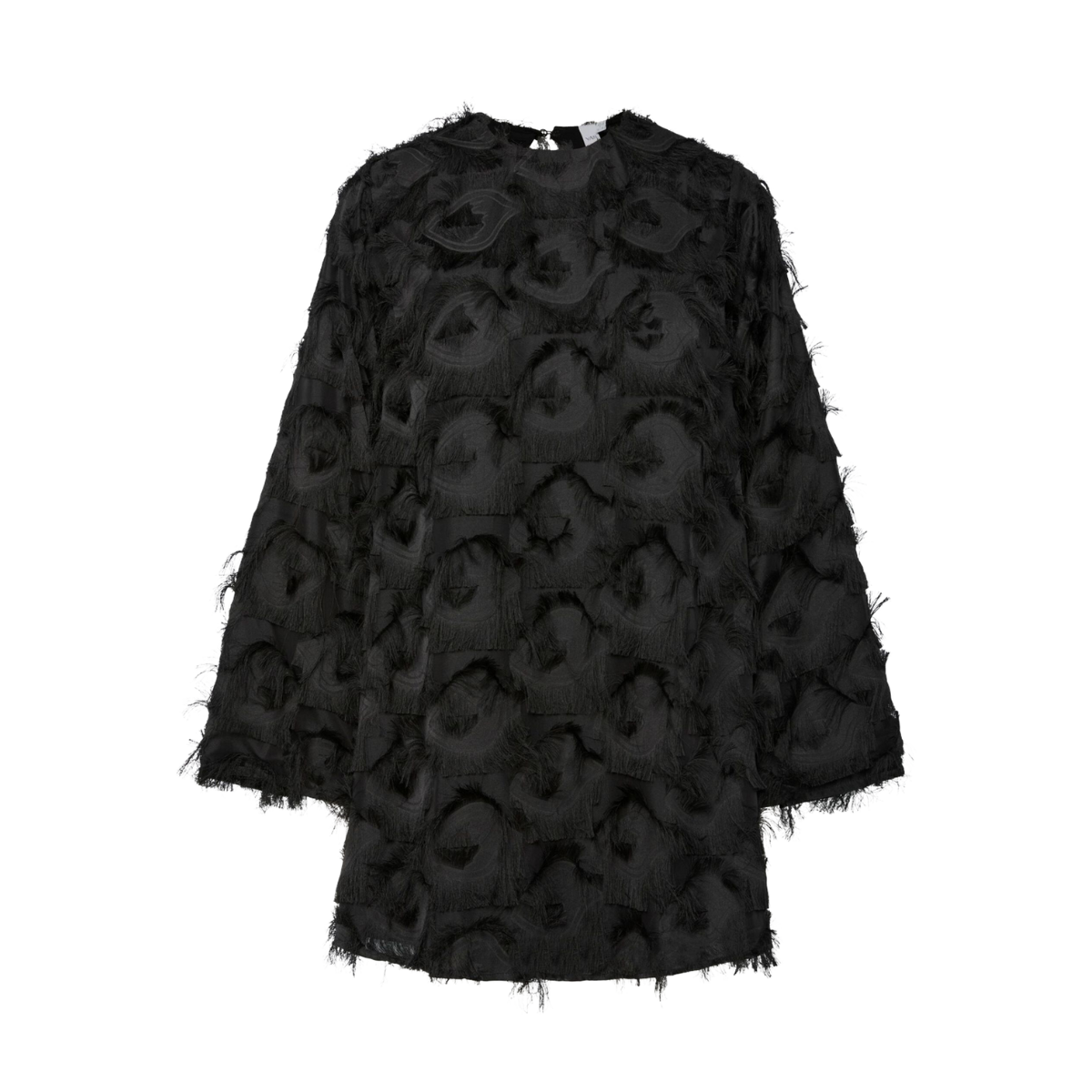 YASDIO LS SHORT DRESS - Black