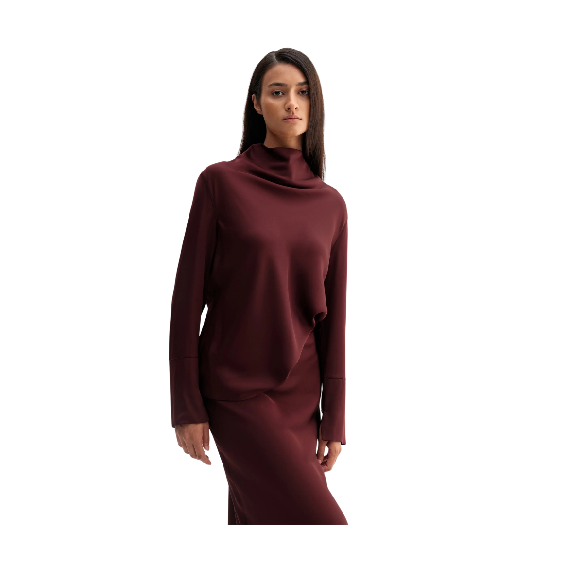 Ayumi Blouse - Burgundy