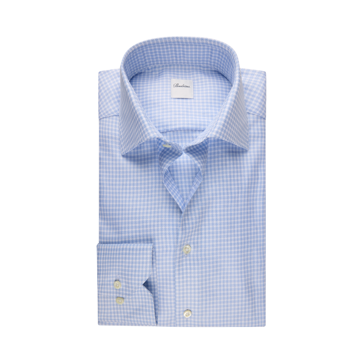 Regular C77 RM cuff - Light blue check