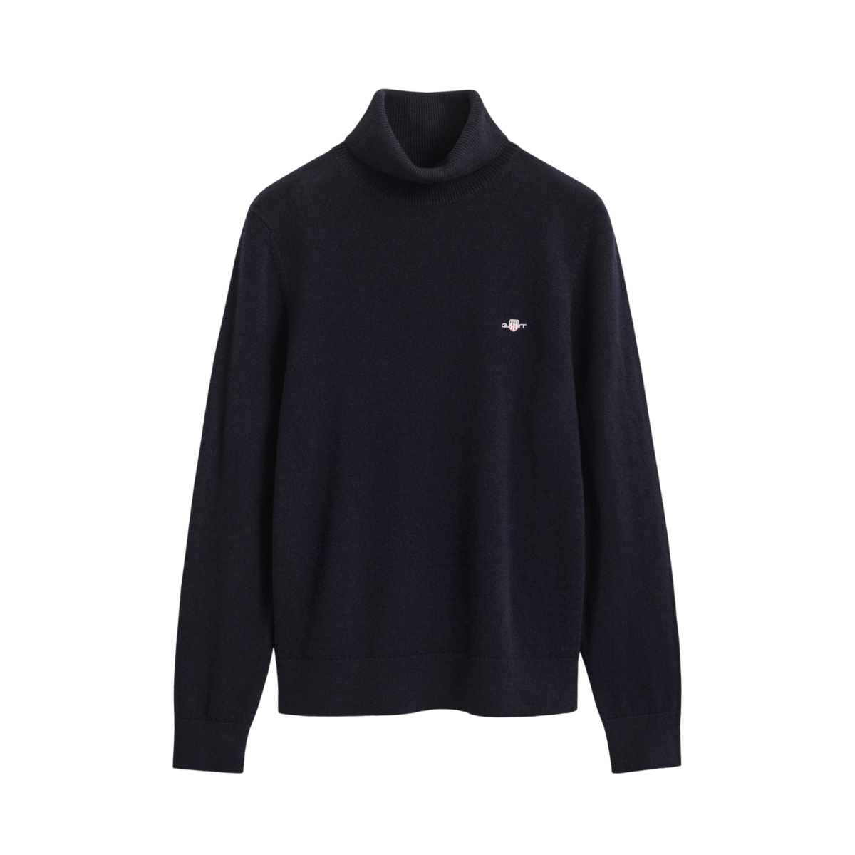Wool Cotton Turtleneck - Evening Blue