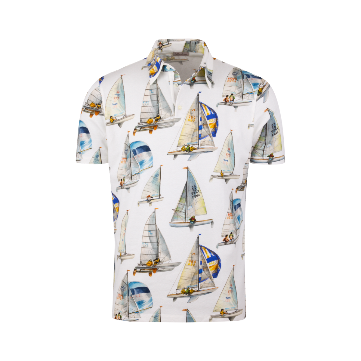 Polo Shirt Printed Pique - Multi Pattern