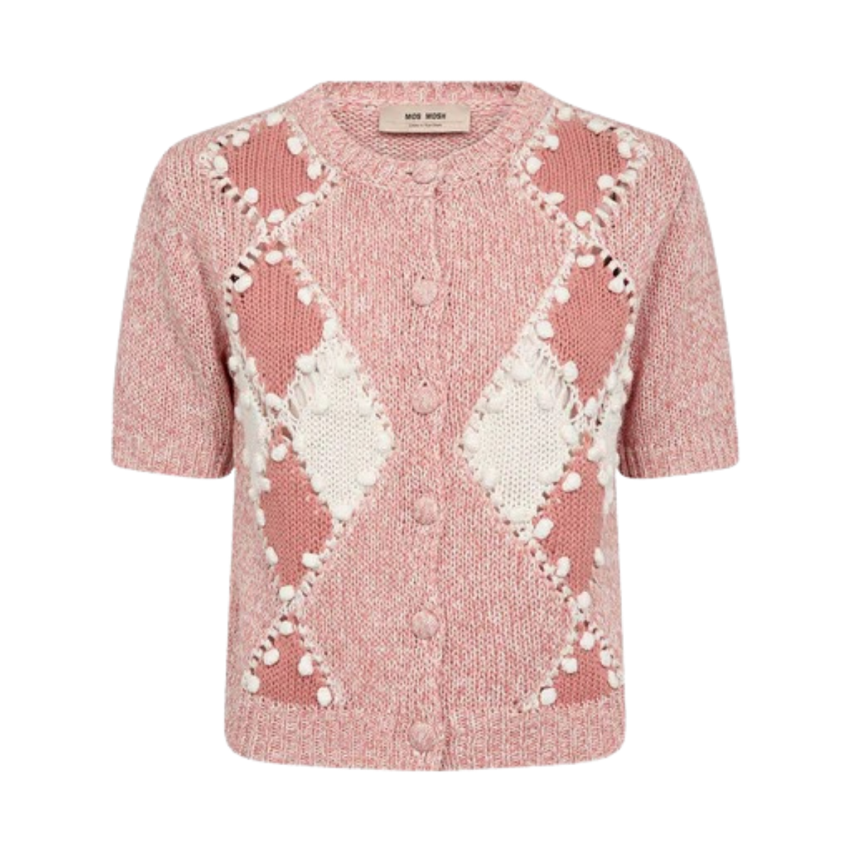 MMElio SS Knit Cardigan - Peachy