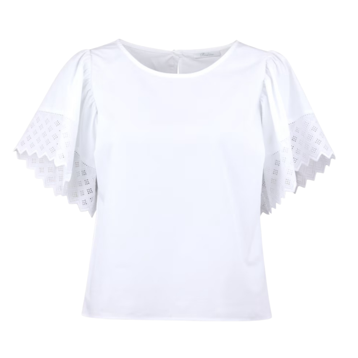 Leona Blouse Wide Sleeve - White