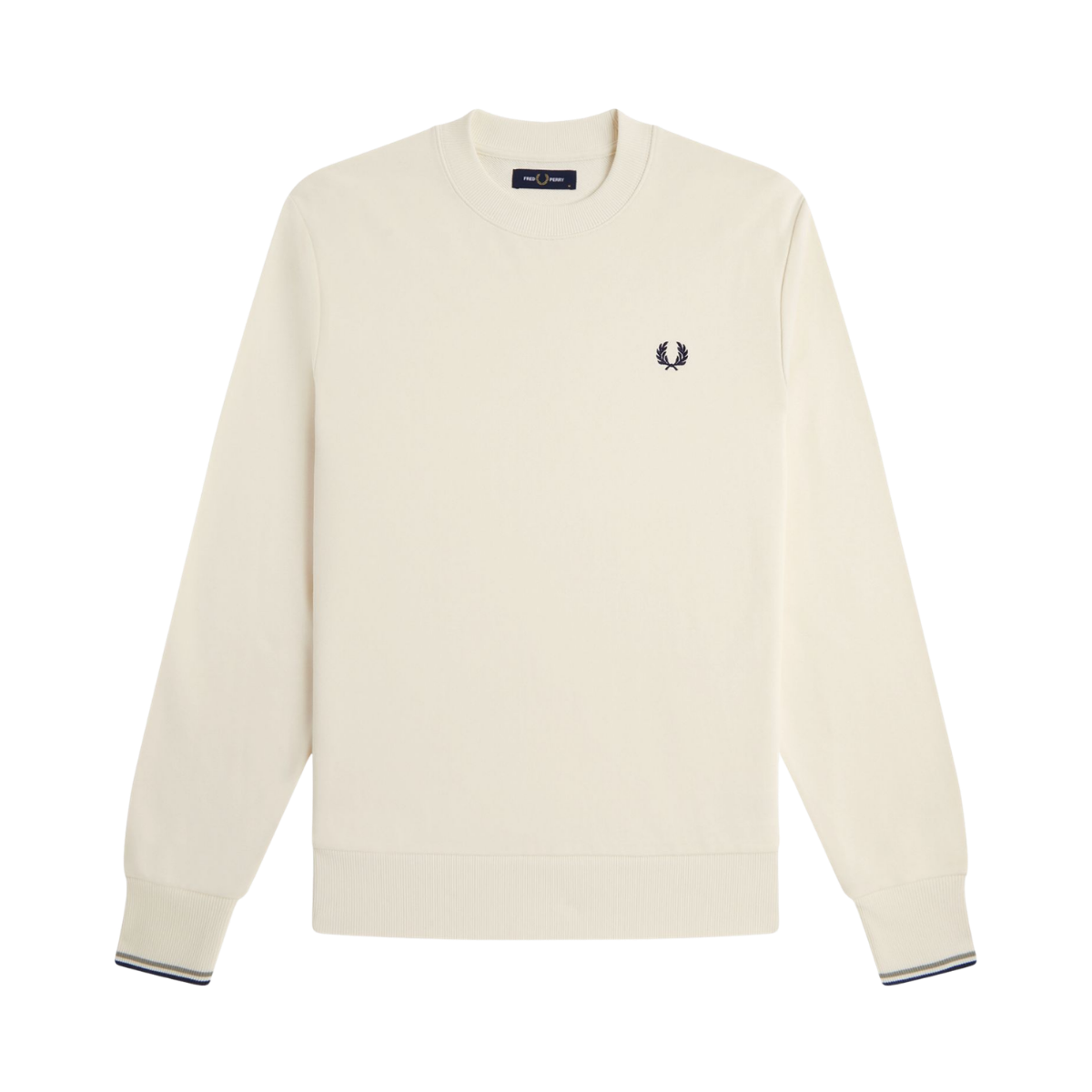Crew Neck Sweatshirt - Ecru/Seagrass