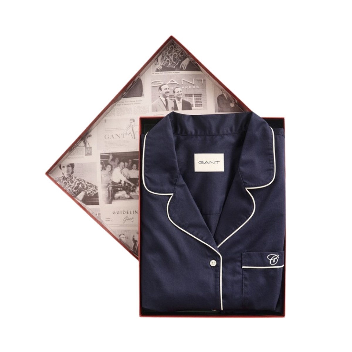 Satin Pajama Set - Evening Blue