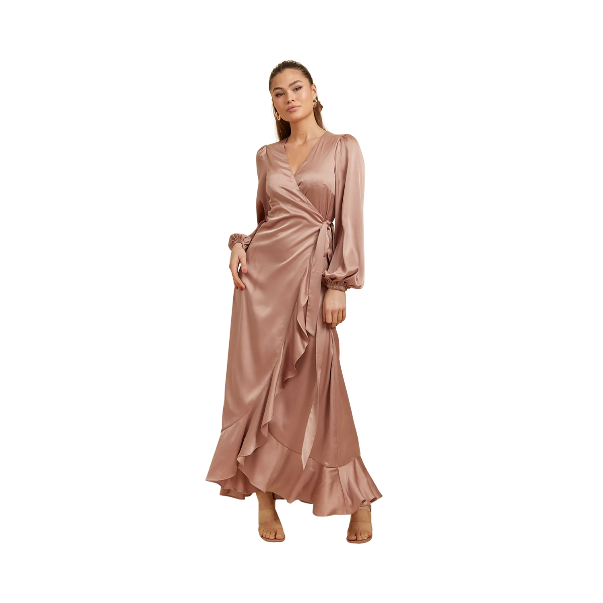 SHAUNI LS DRESS - Pink