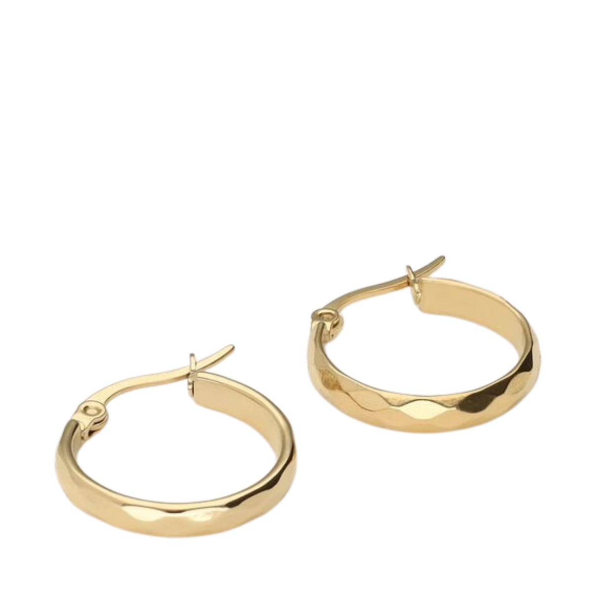 Oorbellen rond patroon - 1200 Gold