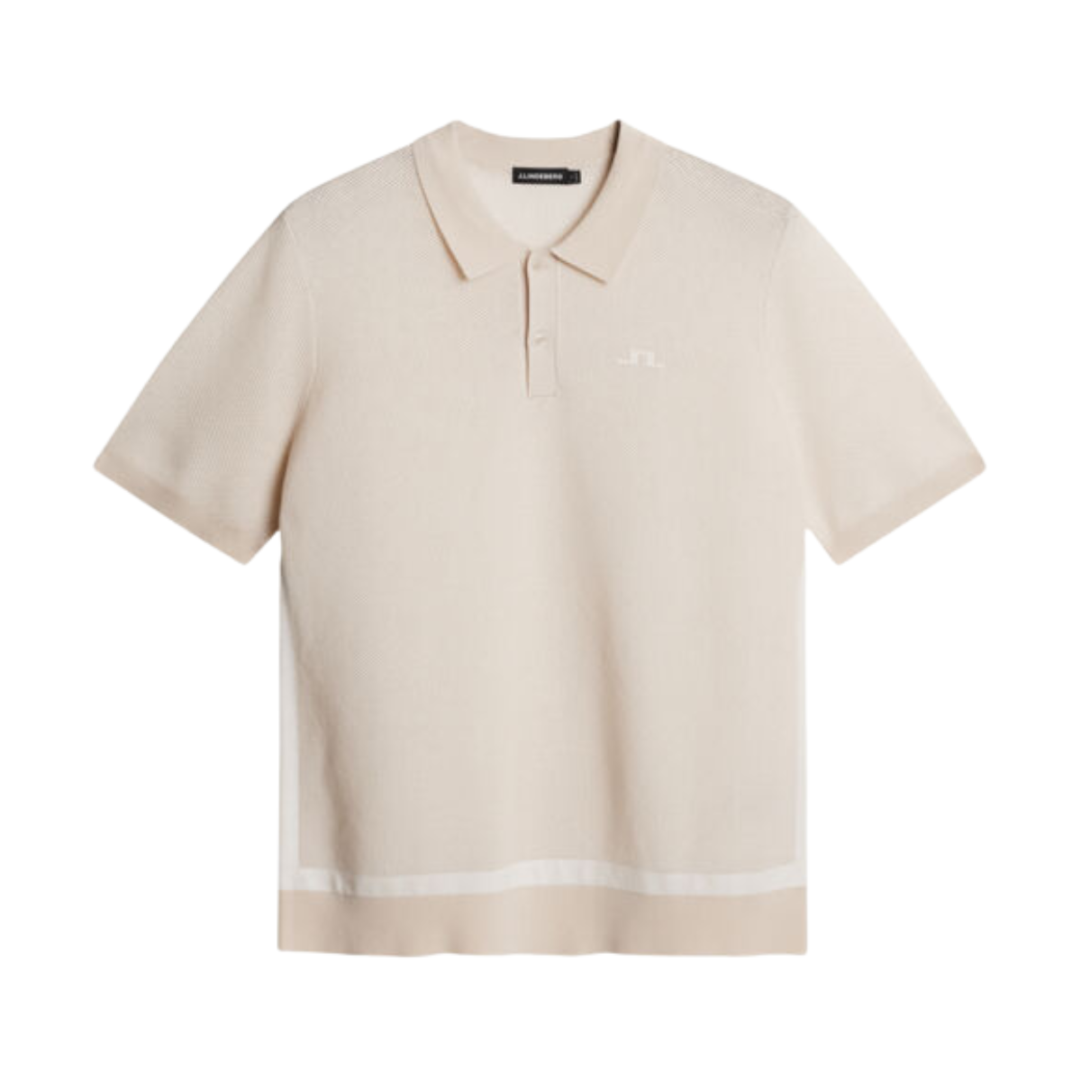 Reymond Structure Knit Polo - Moonbeam