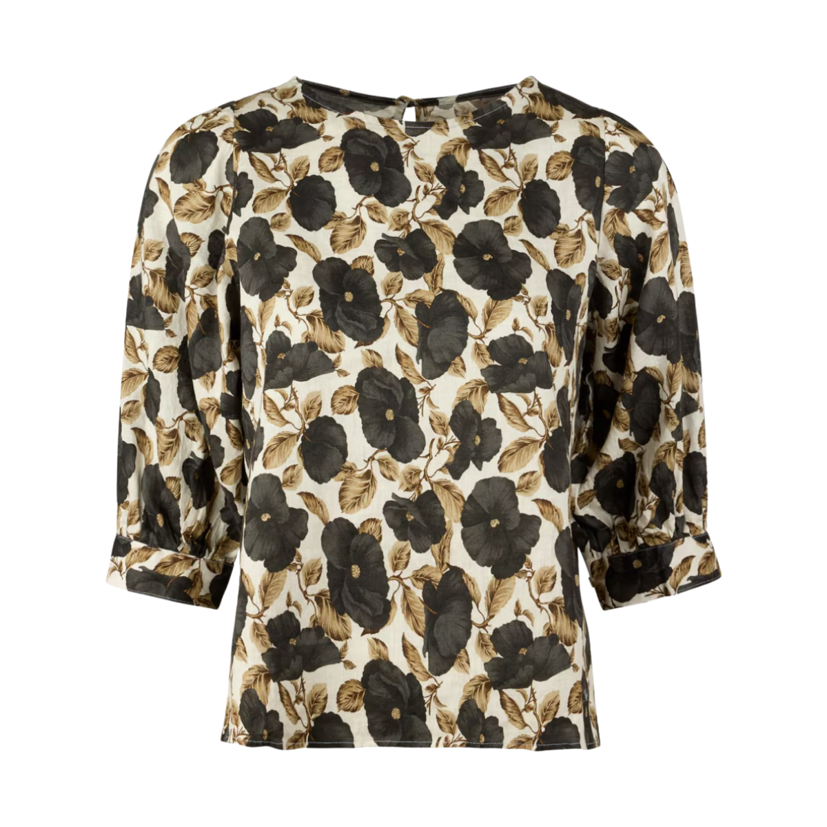 Carmen Blouse - Black Pattern