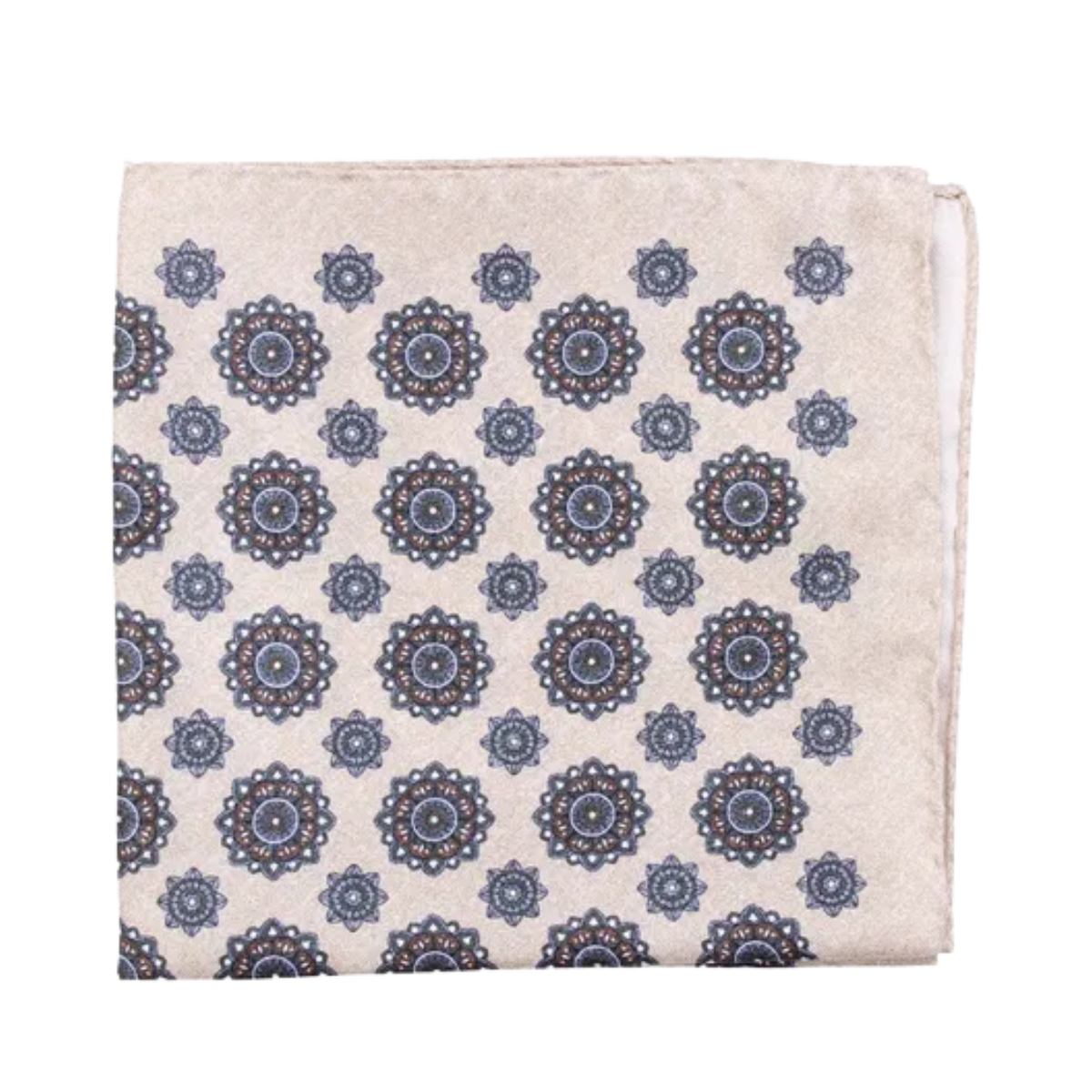 Pocket Square - Off white melange