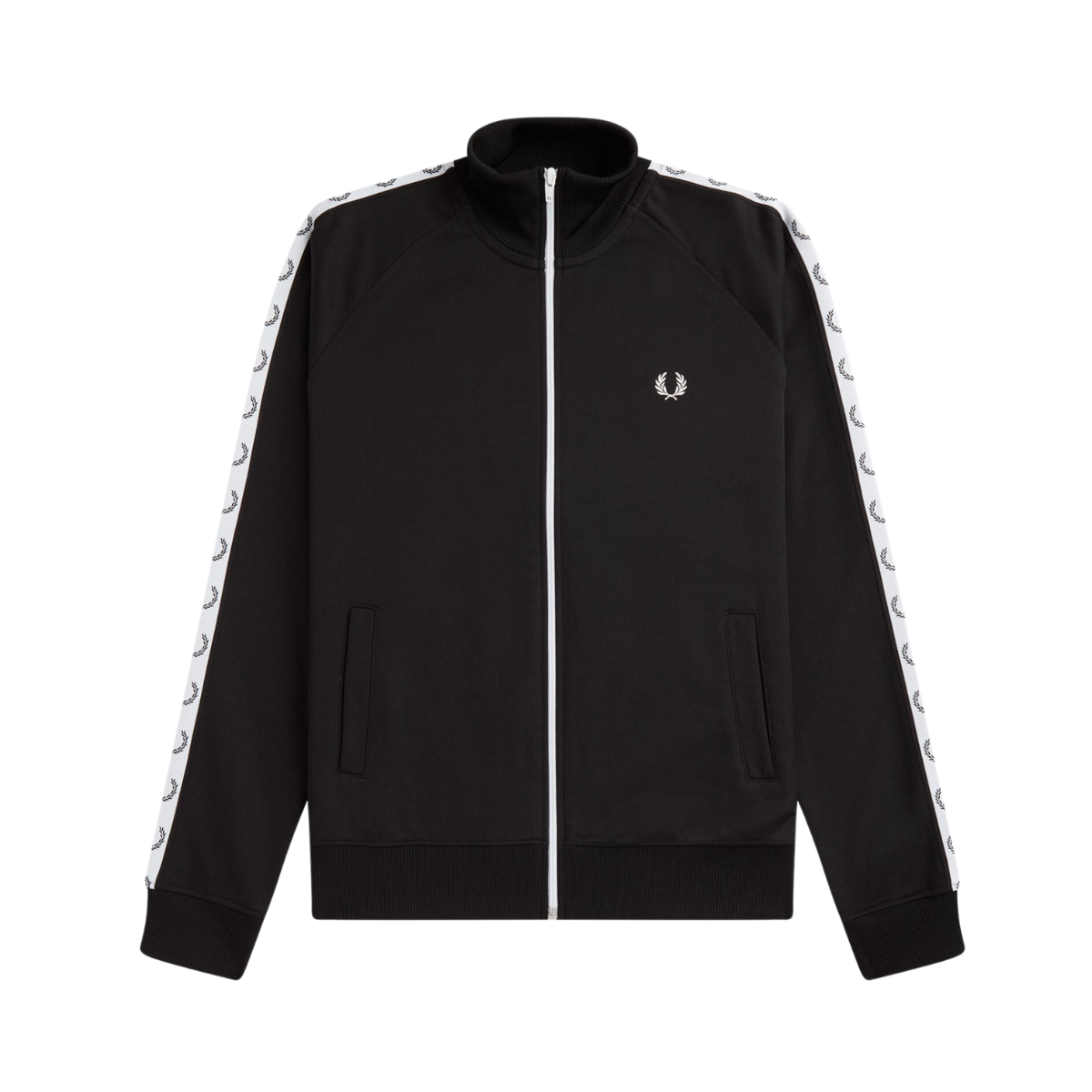 Taped Track Jacket - Black