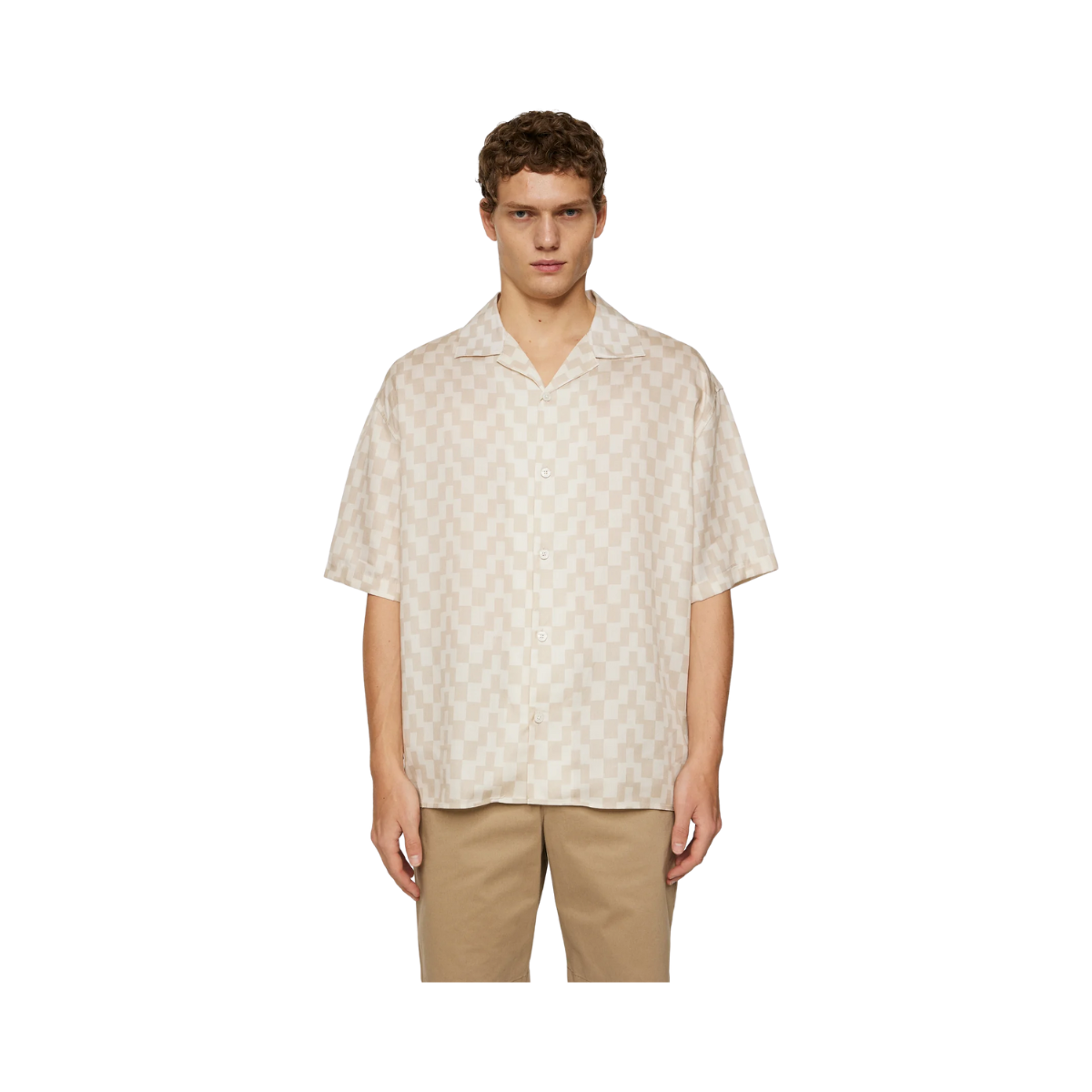 Ellis Stack Bridge Print Shirt - Moonbeam