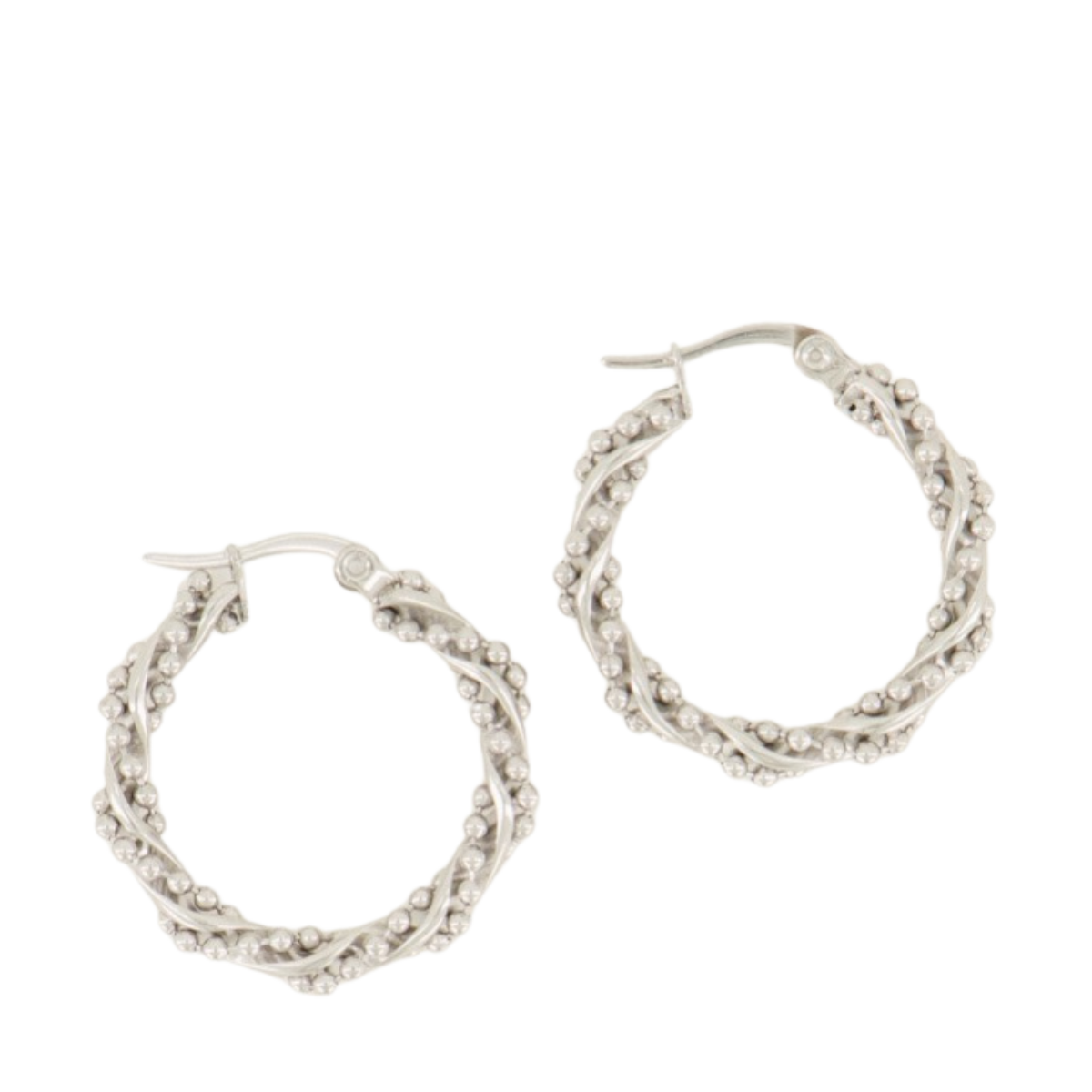 Oorringen Met Bolletjes - 1500 Silver