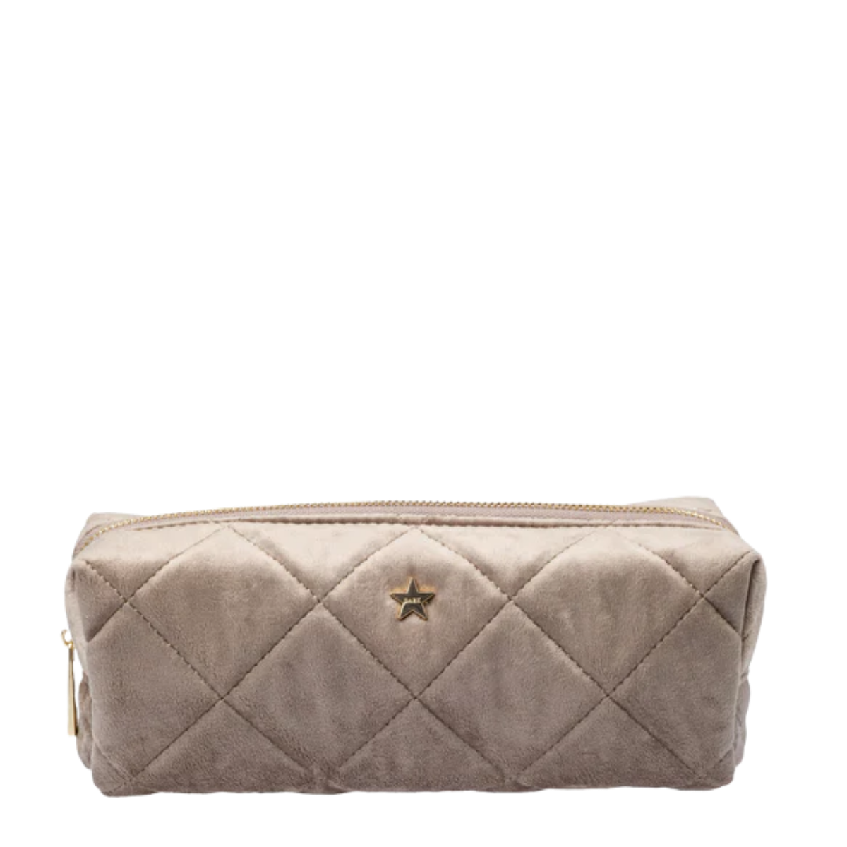 Velvet Quilted Tool Pouch - Dark Taupe