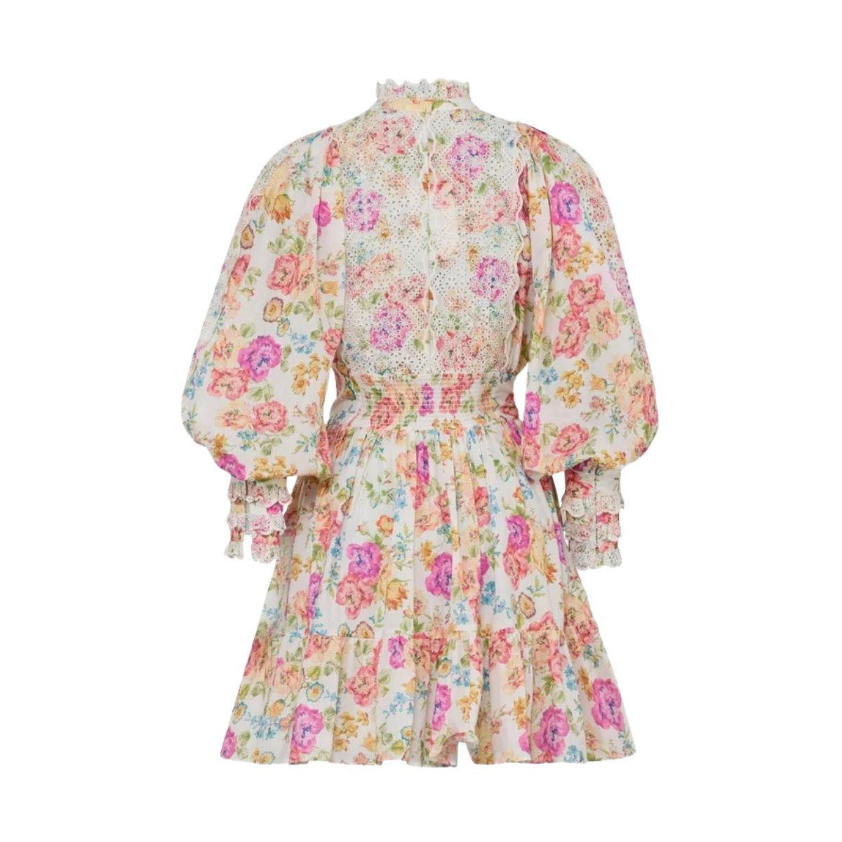 Cotton Slub Mini Dress - Flora