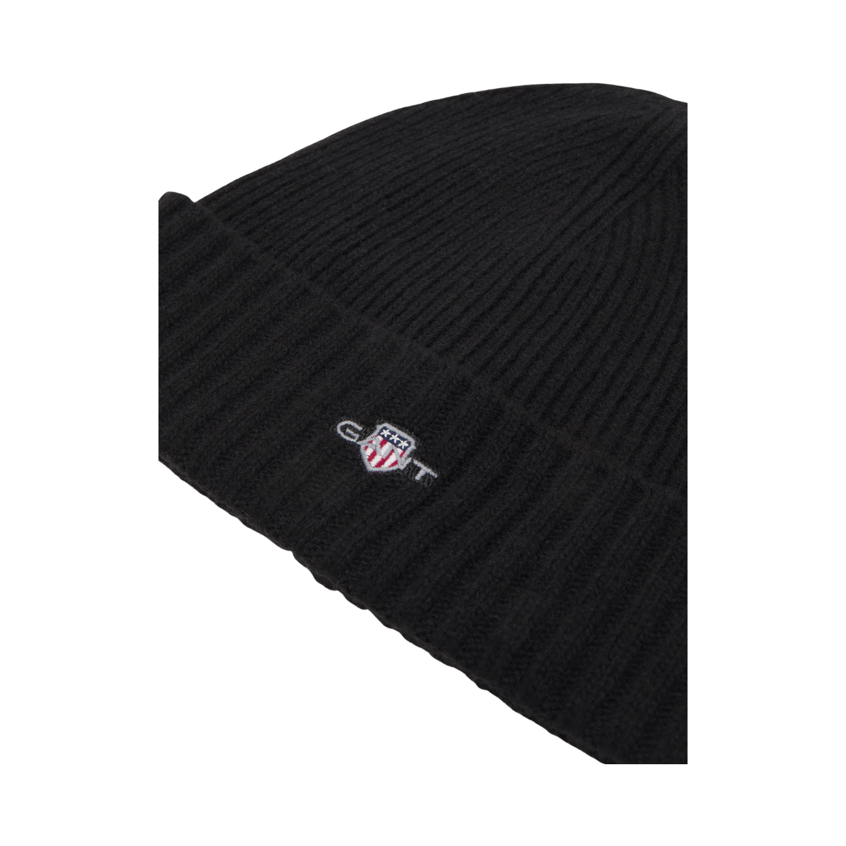 Cotton Blend Logo Beanie - 5 Black
