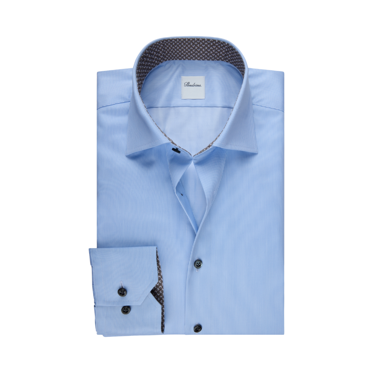 Slimline C75 RM cuff Contrast - Light Blue Stripe