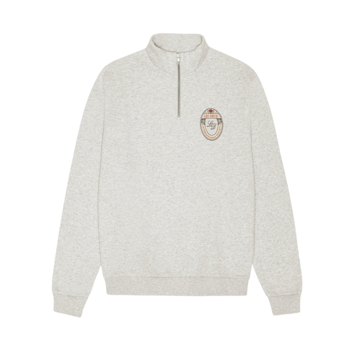 Brady Emblem Half-Zip Sweatshirt - Snow Melange
