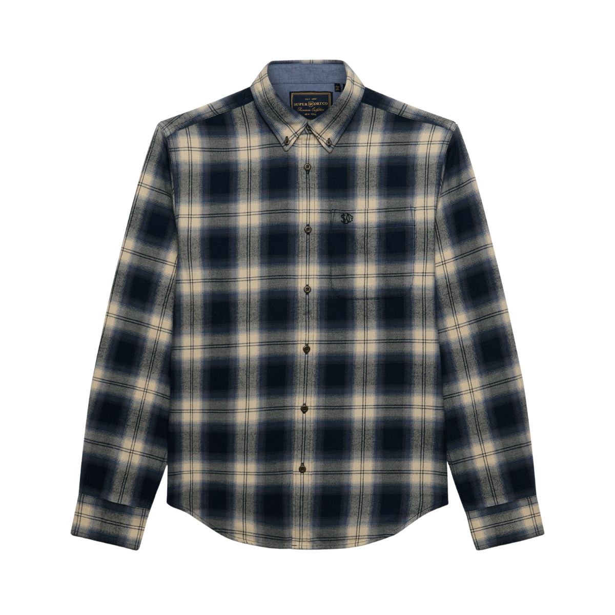 L/S Cotton Lumberjack Shirt - Cedar Check Navy