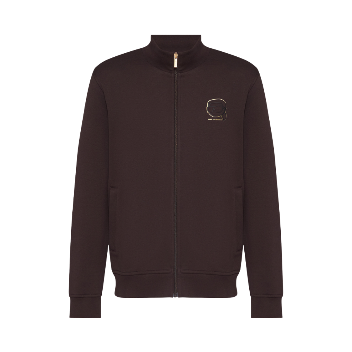 Sweat Zip Jacket - Blackbrown