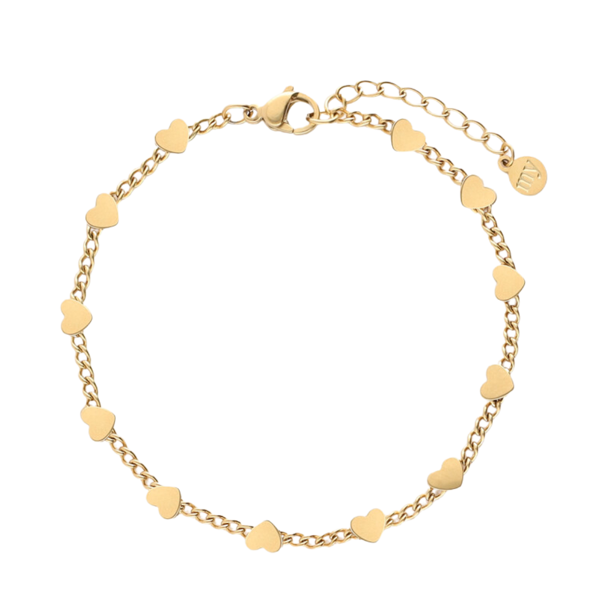 Bracelet chain heart - Gold