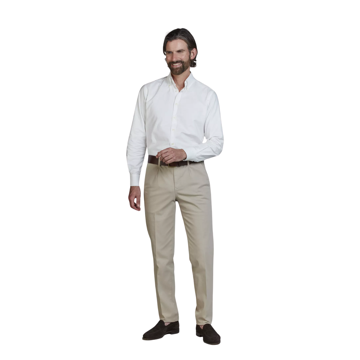 Front Pleat Pique Chino - Mullvad