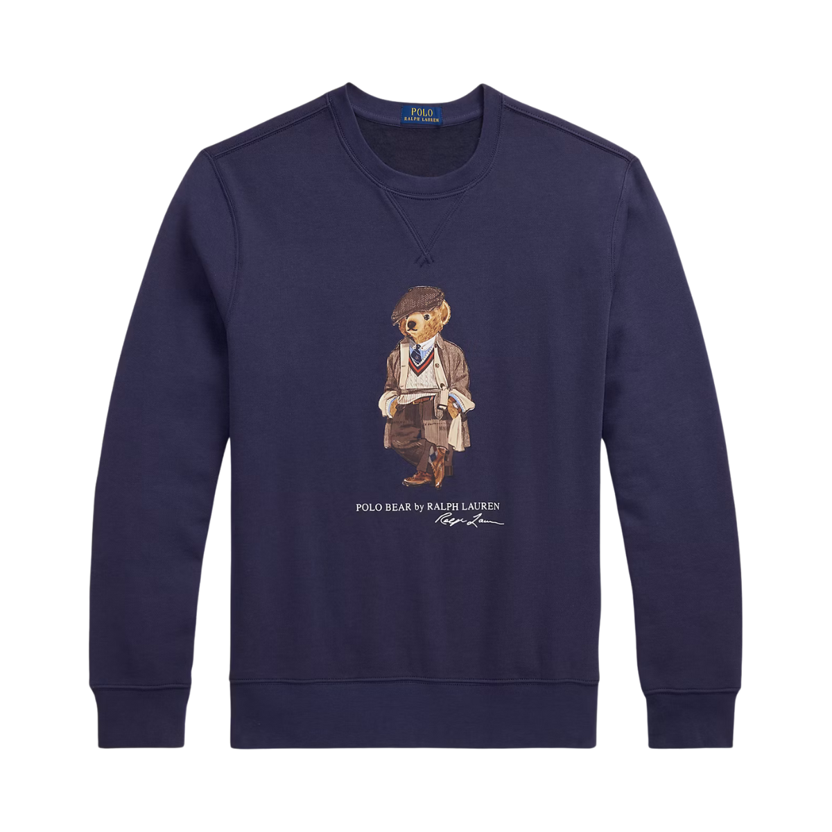 Long Sleeve Sweatshirt - Faded Blue Bear