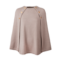 Mary Knit Poncho - Beige