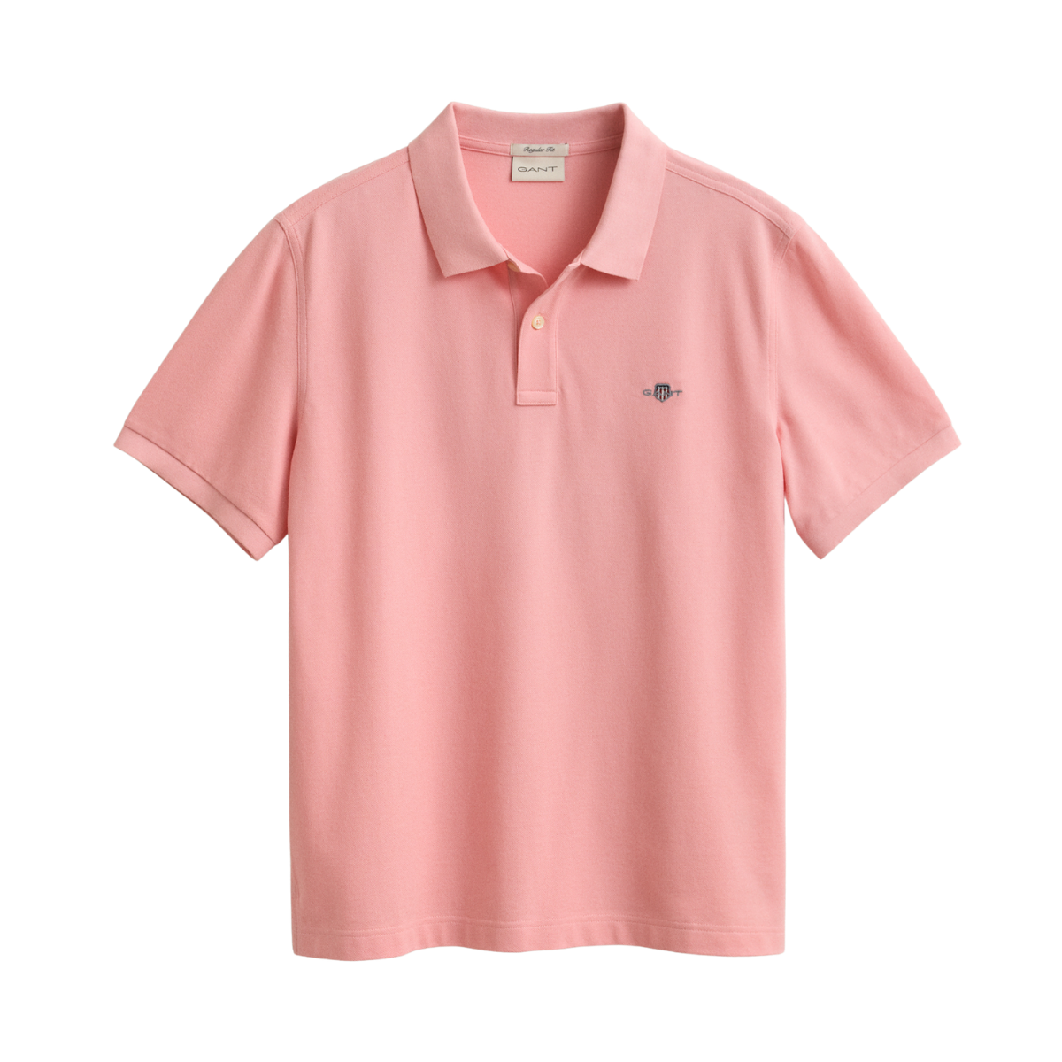 Shield SS Pique Polo - Bubbelgum Pink