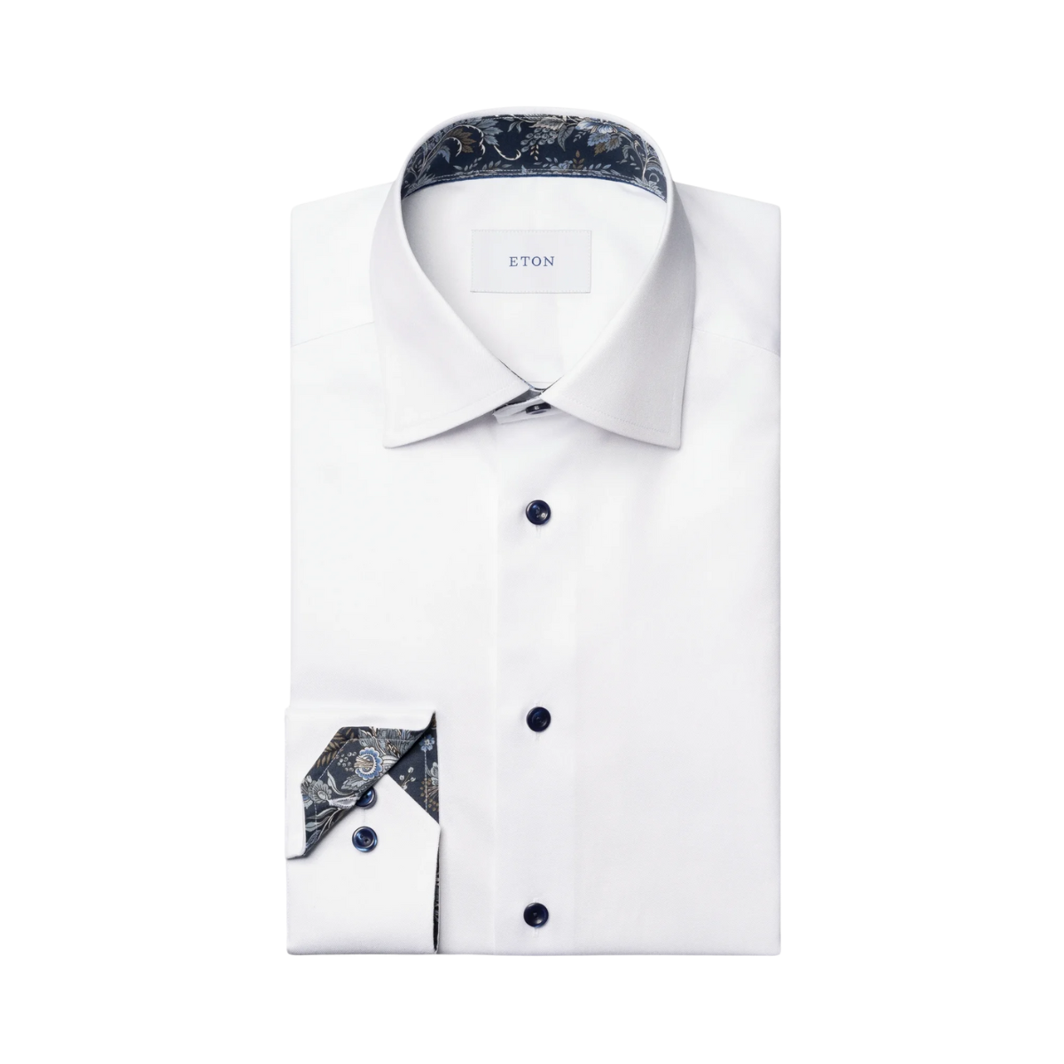 Floral Effect Signature Twill Shirt - White