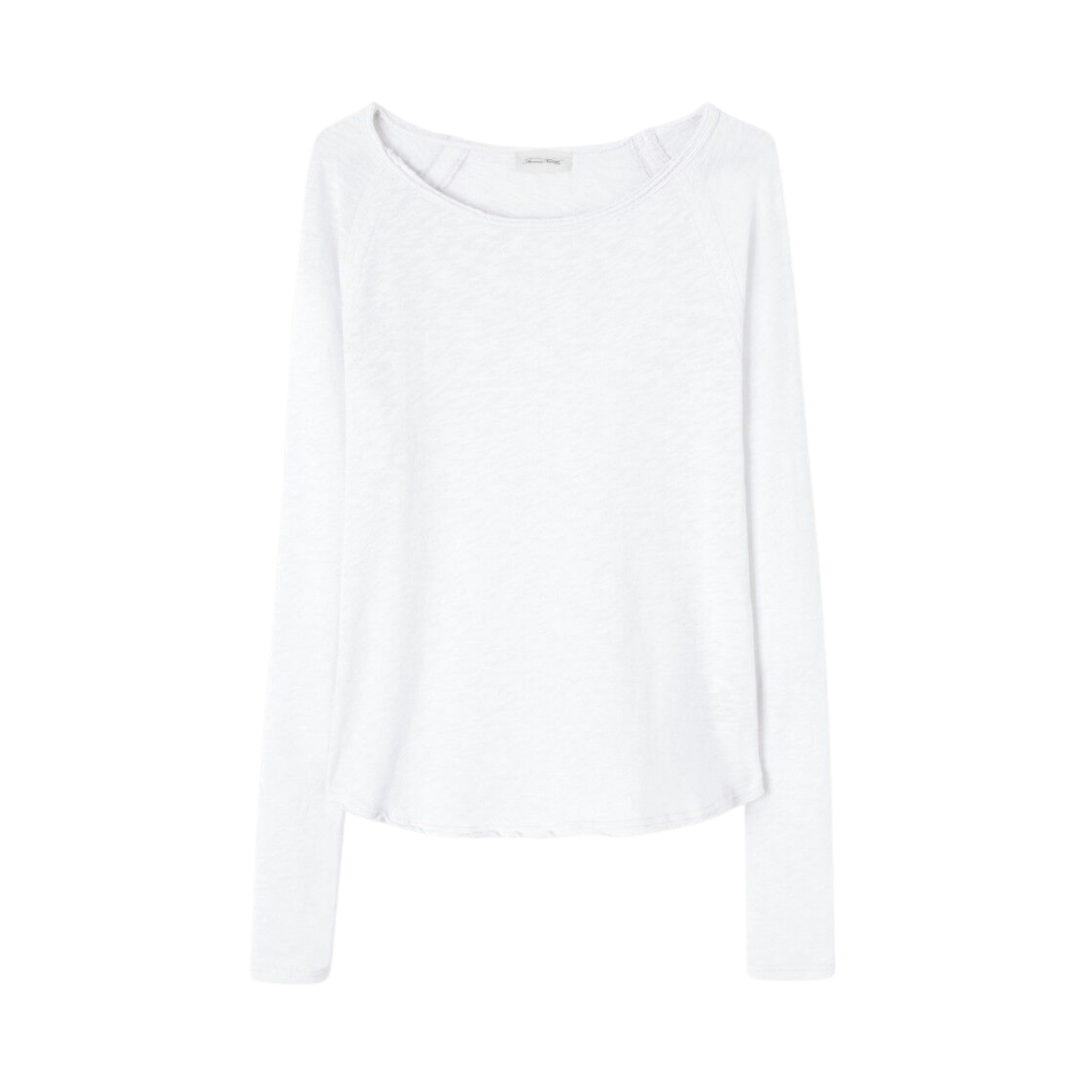 T-Shirt Droit Ml Col Bateau - Blanc
