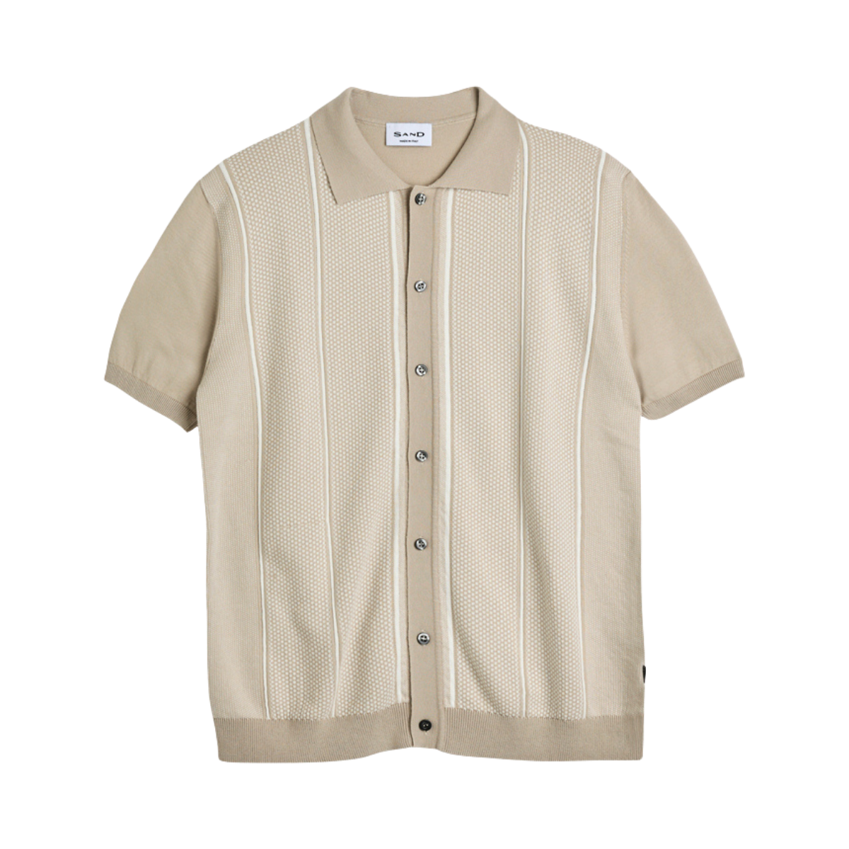 5629 Polo Shirt - Light Beige Pattern