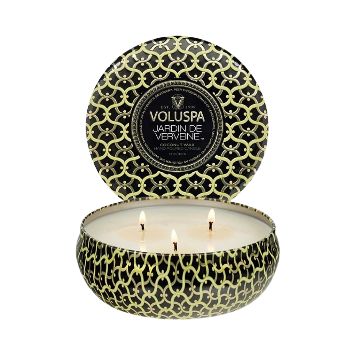 3 Wick Tin Candle - 8 Jardin De Verveine