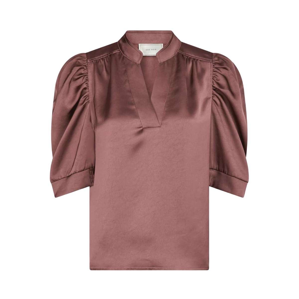 Roella Heavy Sateen Blouse - Dark Rose