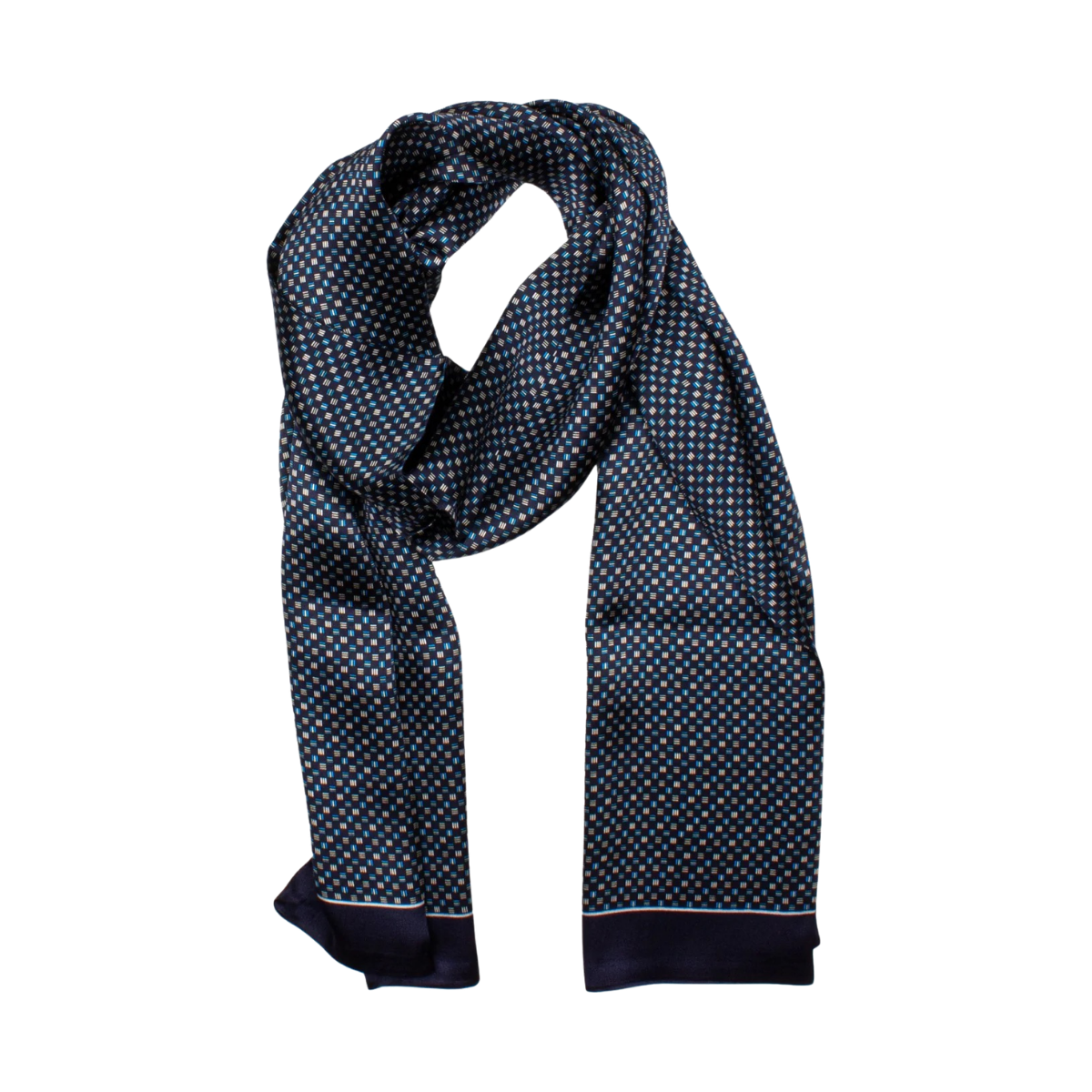Fole Silk Scarf - Blue