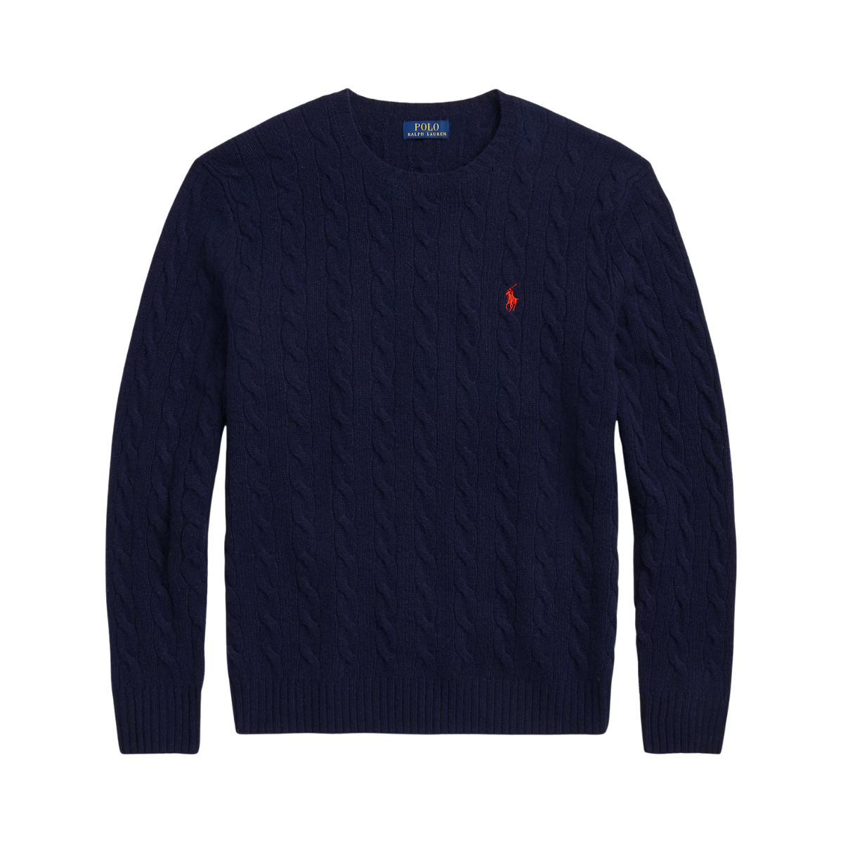 Cable-Knit Wool-Cashmere Sweater - Hunter Navy