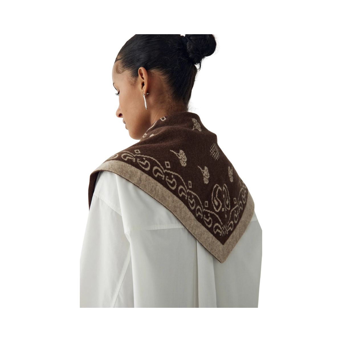 N-Neomi Scarf - Sand Brown Mix